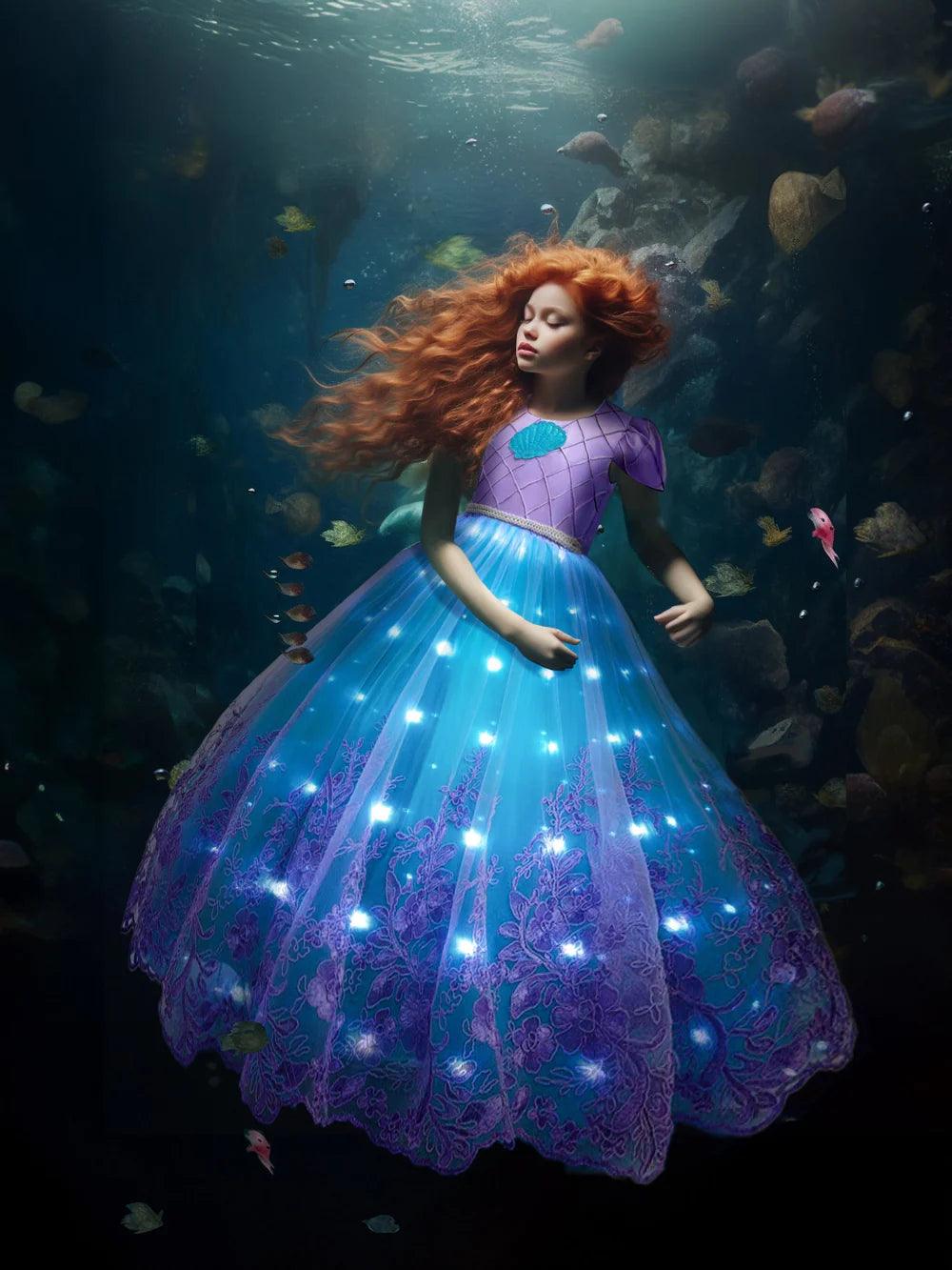 Glowing Light-Up Princess Dress - Acejin